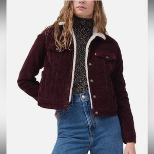 Levi's Women's Original Sherpa Trucker Jacket Malbec